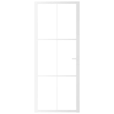 Valkoinen sisäovi Cornila 83x201,5cm (esg-lasi ja alumiini)