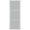 Valkoinen mattalasi ja alumiini sisäovi Cornila 76x201,5cm