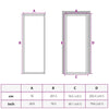 Valkoinen mattalasi ja alumiini sisäovi Cornila 76x201,5cm