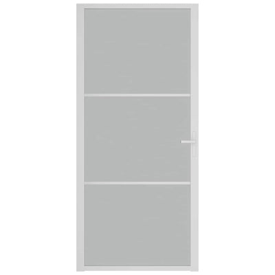 Valkoinen sisäovi Cornila 93x201,5cm (mattalasi ja alumiini)