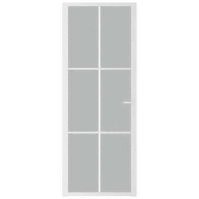 Valkoinen sisäovi Cornila 76x201,5cm (mattalasi ja alumiini)