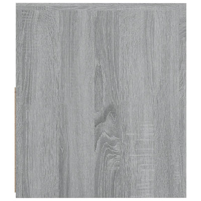 Yöpöydät 2 kpl LED-valoilla harmaa Sonoma 60x35x40 cm
