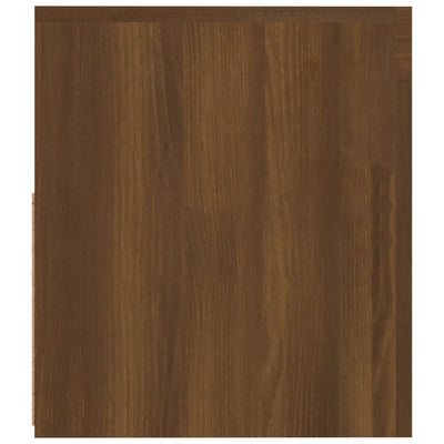 Yöpöydät 2 kpl LED-valoilla ruskea tammi 60x35x40 cm