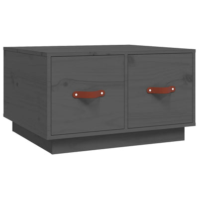 Sohvapöytä harmaa 60x53x35 cm täysi mänty