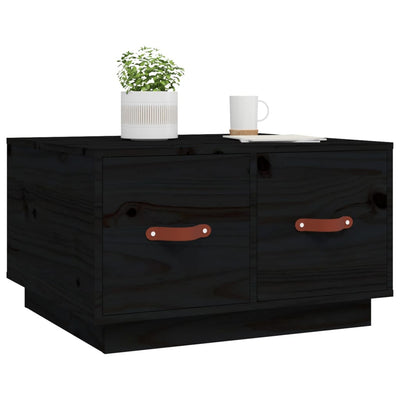 Sohvapöytä musta 60x53x35 cm täysi mänty