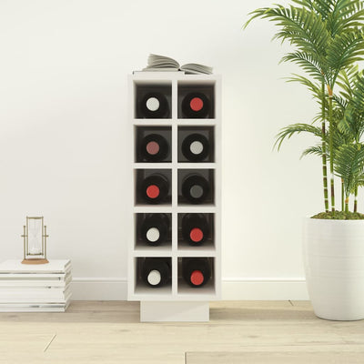 Valkoinen viinikaappi Iostz 23x34x61cm (mänty)