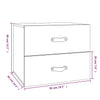 Valkoinen seinäkiinnitettävät yöpöydät Klaudya 50x36x40cm (2 kpl)
