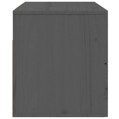 Seinäkiinnitettävät yöpöydät 2 kpl harmaa 50x36x40 cm