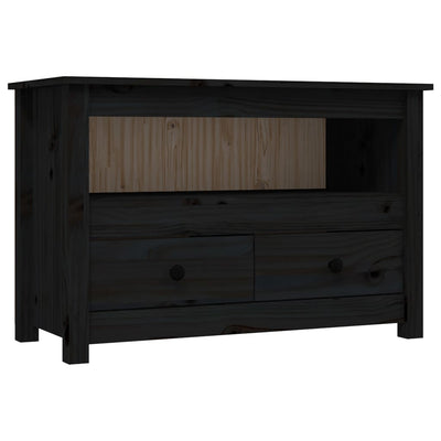 TV-taso musta 79x35x52 cm täysi mänty