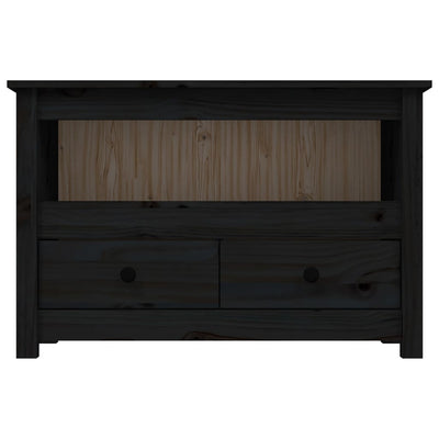 TV-taso musta 79x35x52 cm täysi mänty