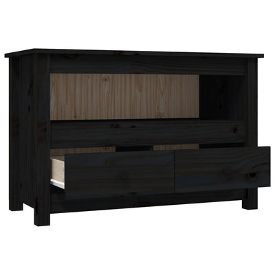 TV-taso musta 79x35x52 cm täysi mänty