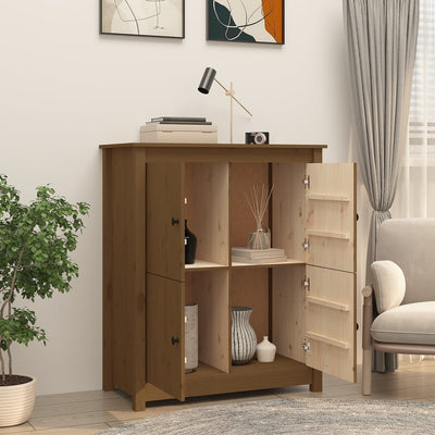 Senkki hunajanruskea 83x41,5x100 cm täysi mänty