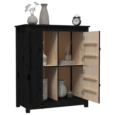 Senkki musta 83x41,5x100 cm täysi mänty