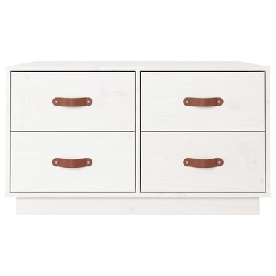 Valkoinen sohvapöytä Iverson 80x80x45cm (mänty)