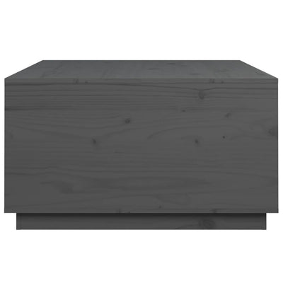 Sohvapöytä harmaa 80x80x45 cm täysi mänty