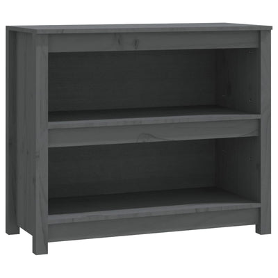 Kirjahylly harmaa 80x35x68 cm täysi mänty