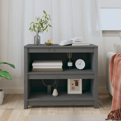 Harmaa kirjahylly Crisantie 80x35x68cm (mänty)