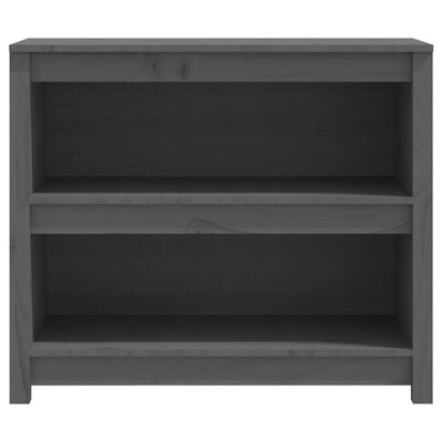 Kirjahylly harmaa 80x35x68 cm täysi mänty