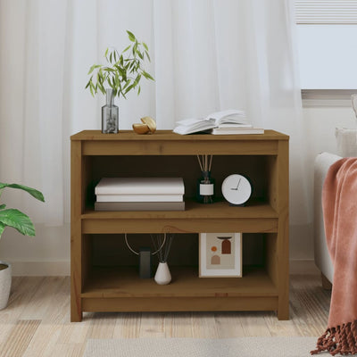 Hunajanruskea kirjahylly Crisantie 80x35x68cm (mänty)