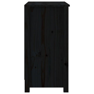 Kirjahylly musta 80x35x68 cm täysi mänty