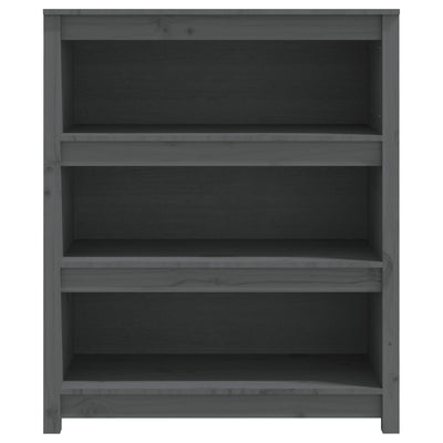 Kirjahylly harmaa 80x35x97 cm täysi mänty