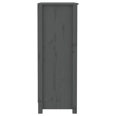 Kirjahylly harmaa 80x35x97 cm täysi mänty