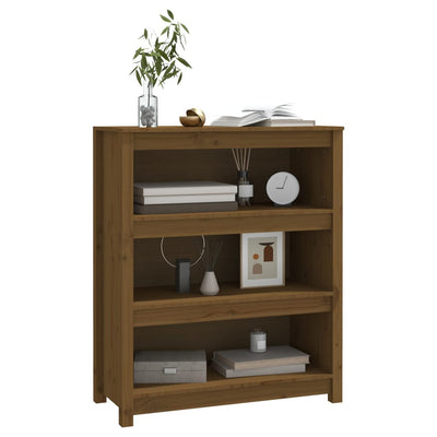 Kirjahylly hunajanruskea 80x35x97 cm täysi mänty