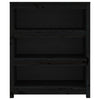 Kirjahylly musta 80x35x97 cm täysi mänty