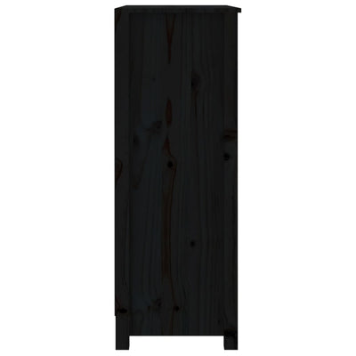 Kirjahylly musta 80x35x97 cm täysi mänty