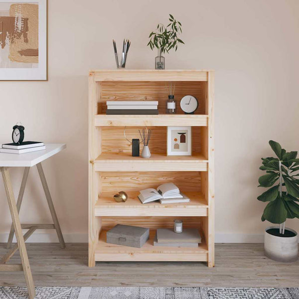 Kirjahylly 80x35x126 cm täysi mänty