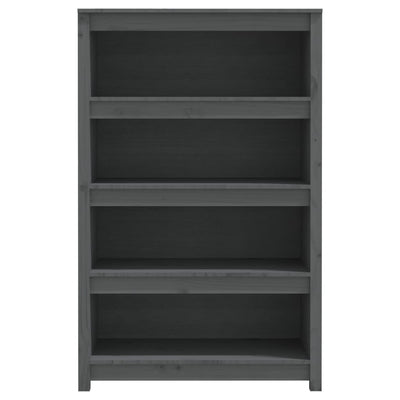 Kirjahylly harmaa 80x35x126 cm täysi mänty