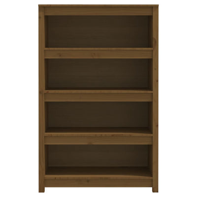 Kirjahylly hunajanruskea 80x35x126 cm täysi mänty