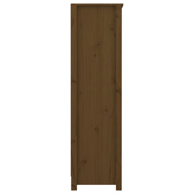 Kirjahylly hunajanruskea 80x35x126 cm täysi mänty