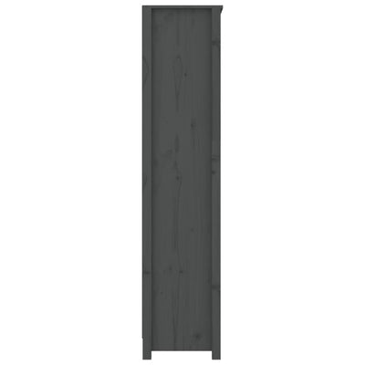 Kirjahylly harmaa 80x35x154 cm täysi mänty