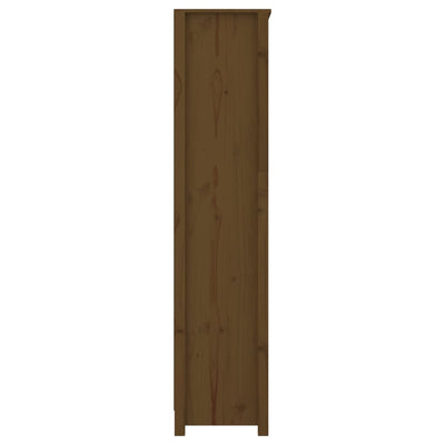 Kirjahylly hunajanruskea 80x35x154 cm täysi mänty