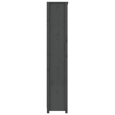 Kirjahylly harmaa 80x35x183 cm täysi mänty