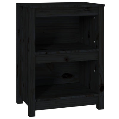 Kirjahylly musta 50x35x68 cm täysi mänty