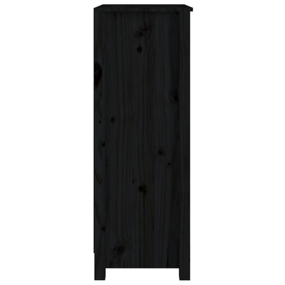 Kirjahylly musta 50x35x97 cm täysi mänty