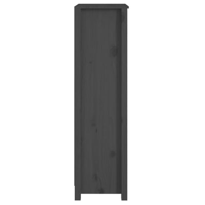 Kirjahylly harmaa 50x35x125,5 cm täysi mänty