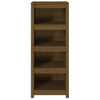 Hunajanruskea kirjahylly Crisantie 50x35x125,5cm (mänty)