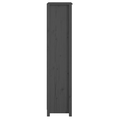 Kirjahylly harmaa 50x35x154 cm täysi mänty