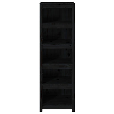 Musta kirjahylly Crisantie 50x35x154cm (mänty)