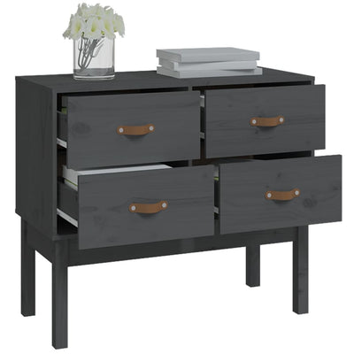 Harmaa konsolikaappi Smeurica 90x40x78cm (mänty)