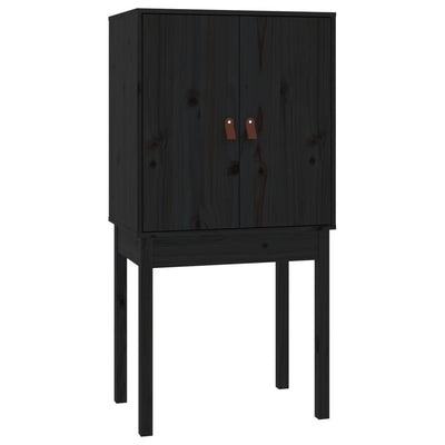 Kaappi musta 60x40x120 cm täysi mänty