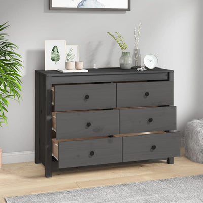 Senkki harmaa 100x40x72 cm täysi mänty