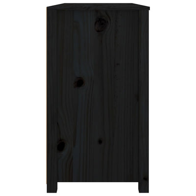 Senkki musta 100x40x72 cm täysi mänty