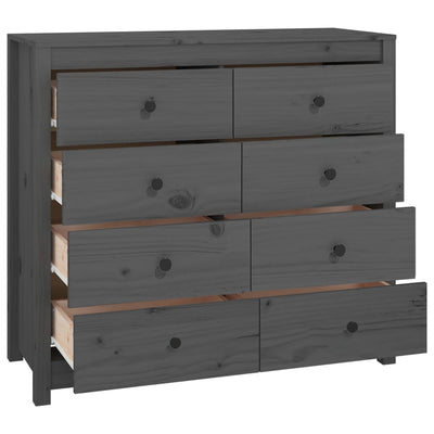 Senkki harmaa 100x40x90 cm täysi mänty