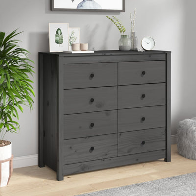 Senkki harmaa 100x40x90 cm täysi mänty