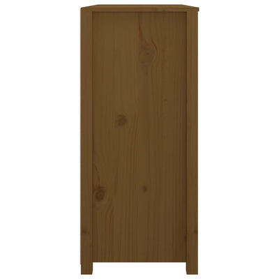 TV-taso hunajanruskea 100x40x90 cm täysi mänty