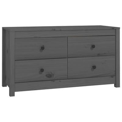 Senkki harmaa 100x40x54 cm täysi mänty